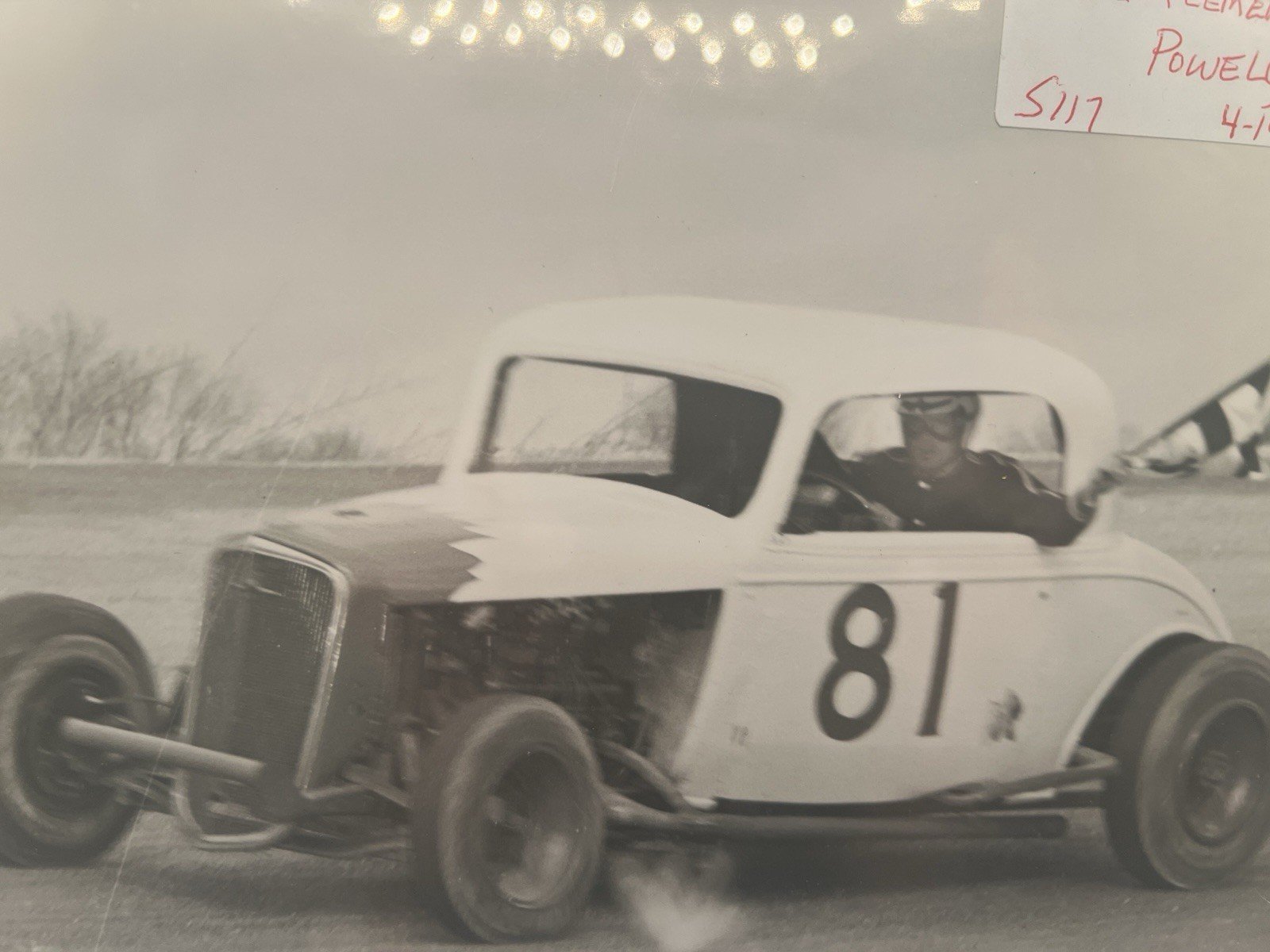 Vintage 1957 Bill Plemens #81 Race Car Photo Powell Ohio Smith Racing # 1094 photo 4