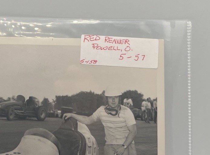 Vintage 1957 Red Renner Midget Race Car Original Photo Powell Ohio # 1096 photo 3