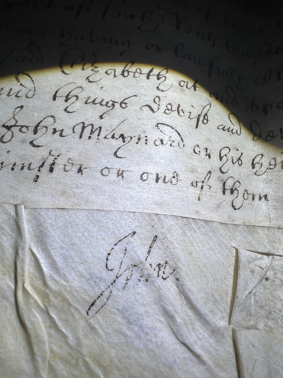 Large 18th Century Vellum Indenture Tripartite Marriage Settlement Deed photo 3