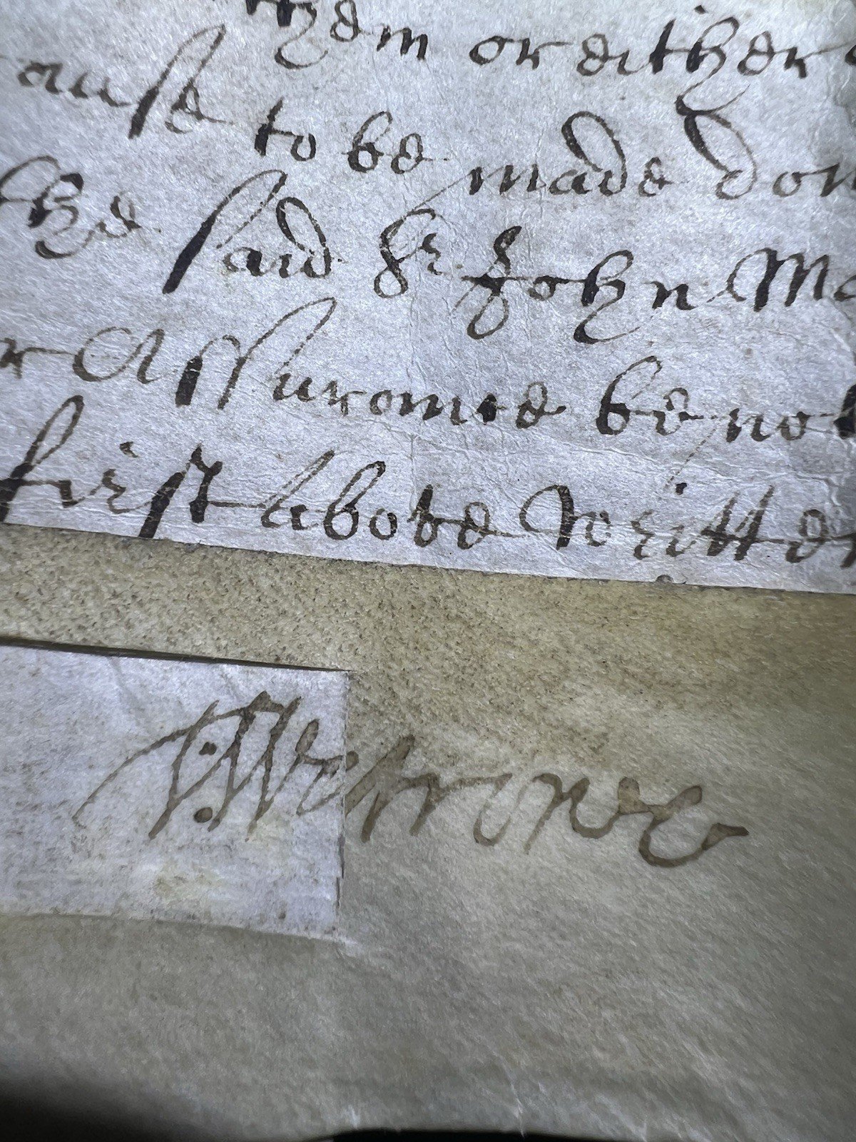 Large 18th Century Vellum Indenture Tripartite Marriage Settlement Deed photo 4