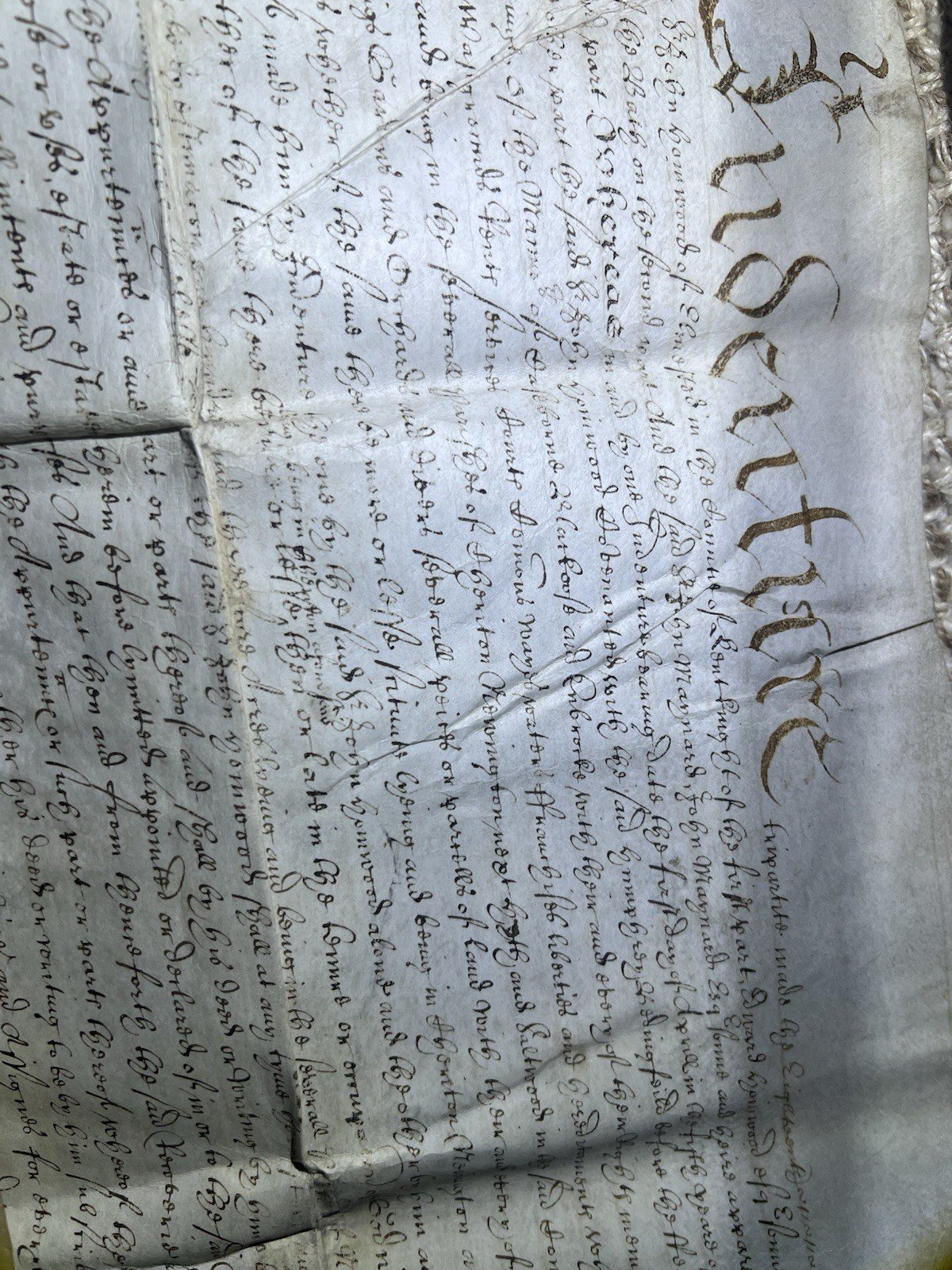Large 18th Century Vellum Indenture Tripartite Marriage Settlement Deed photo 12