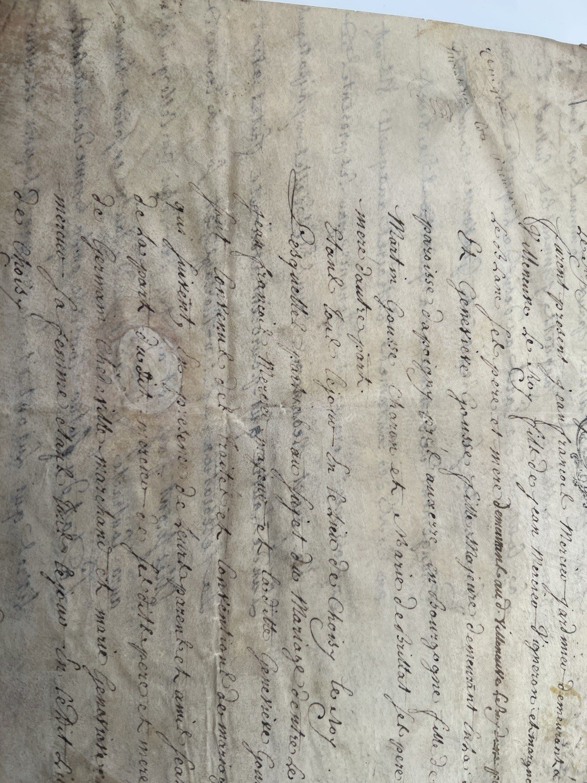 1781 French Royal Notary Marriage  Manuscript Choisy-le-Roi Louis XVI # 1097 photo 3