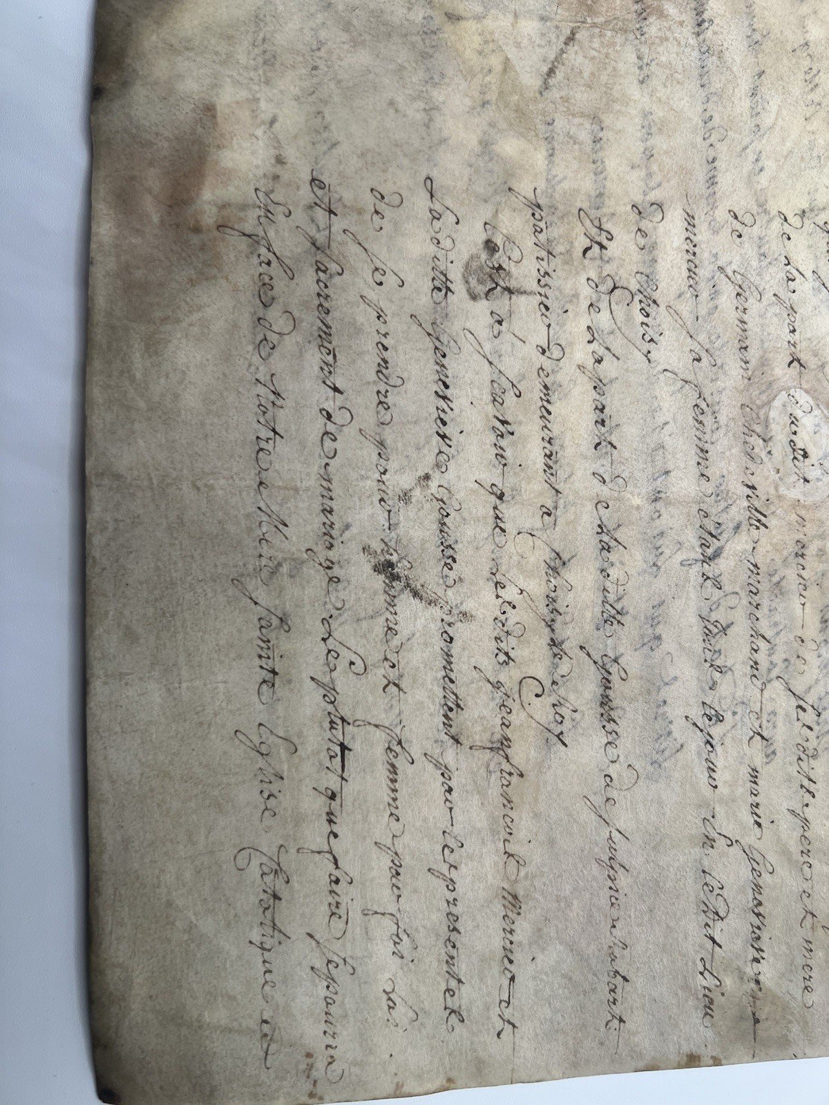 1781 French Royal Notary Marriage  Manuscript Choisy-le-Roi Louis XVI # 1097 photo 4