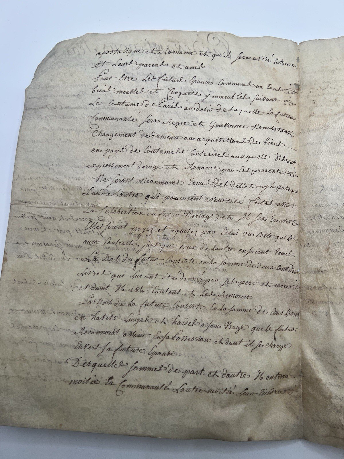 1781 French Royal Notary Marriage  Manuscript Choisy-le-Roi Louis XVI # 1097 photo 5