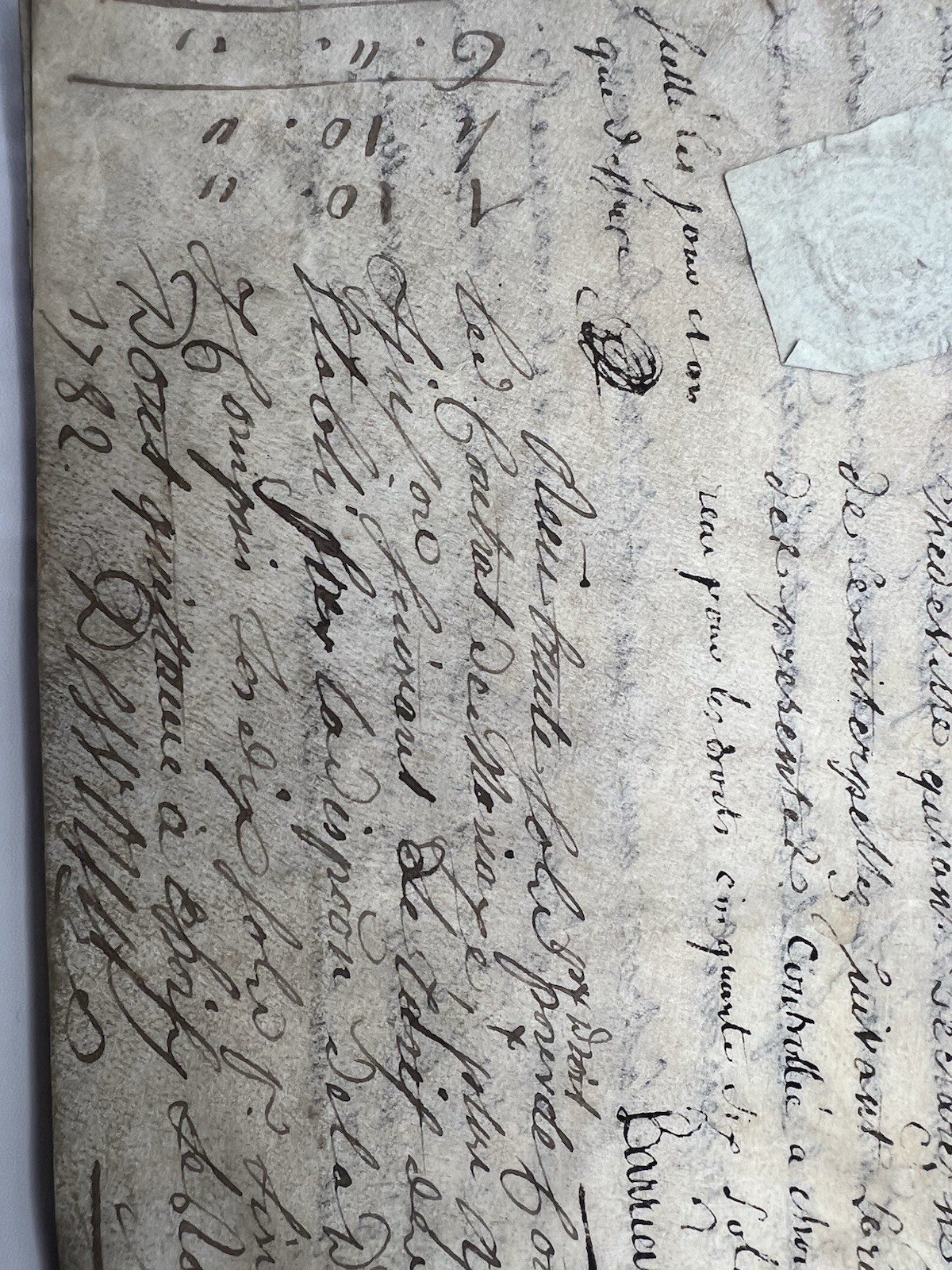 1781 French Royal Notary Marriage  Manuscript Choisy-le-Roi Louis XVI # 1097 photo 8