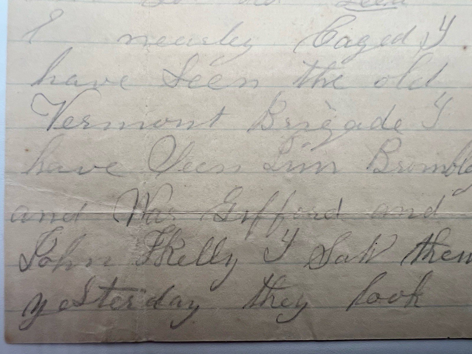 1863 Civil War Letter George P. Risdon 10th Vermont Gettysburg Campaign # 1098 photo 6