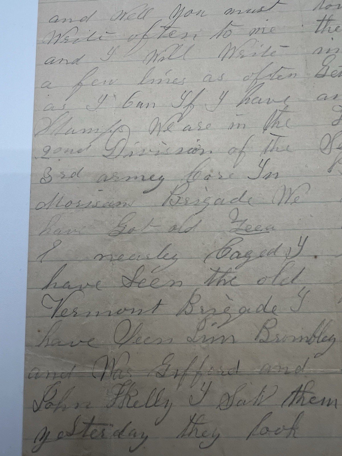 1863 Civil War Letter George P. Risdon 10th Vermont Gettysburg Campaign # 1098 photo 12