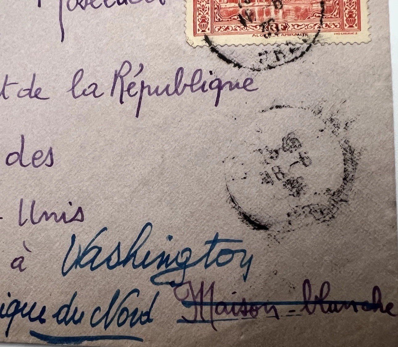 Franklin D. Roosevelt  Algeria Cover H.R. Harmer Presidential Mail # 1102 photo 4