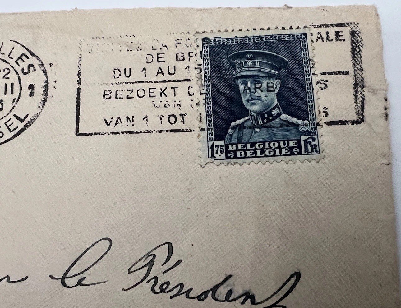 Franklin D. Roosevelt Collect Belgium Cover H.R. Harmer Presidential Mail # 1103 photo 3