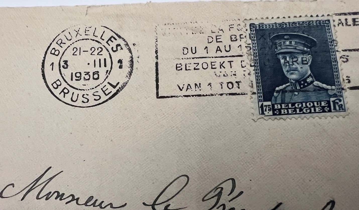 Franklin D. Roosevelt Collect Belgium Cover H.R. Harmer Presidential Mail # 1103 photo 4