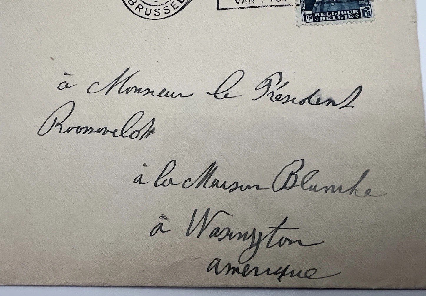 Franklin D. Roosevelt Collect Belgium Cover H.R. Harmer Presidential Mail # 1103 photo 5