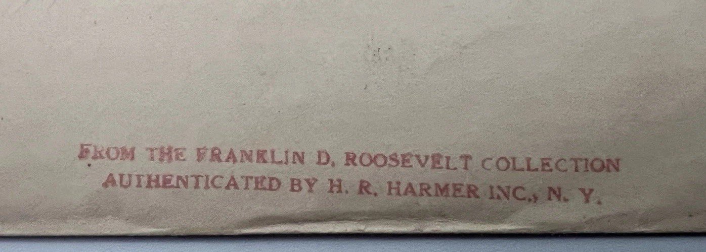 1935 FDR White House Cover Prague Czechoslovakia Roosevelt Collection # 1105 photo 2