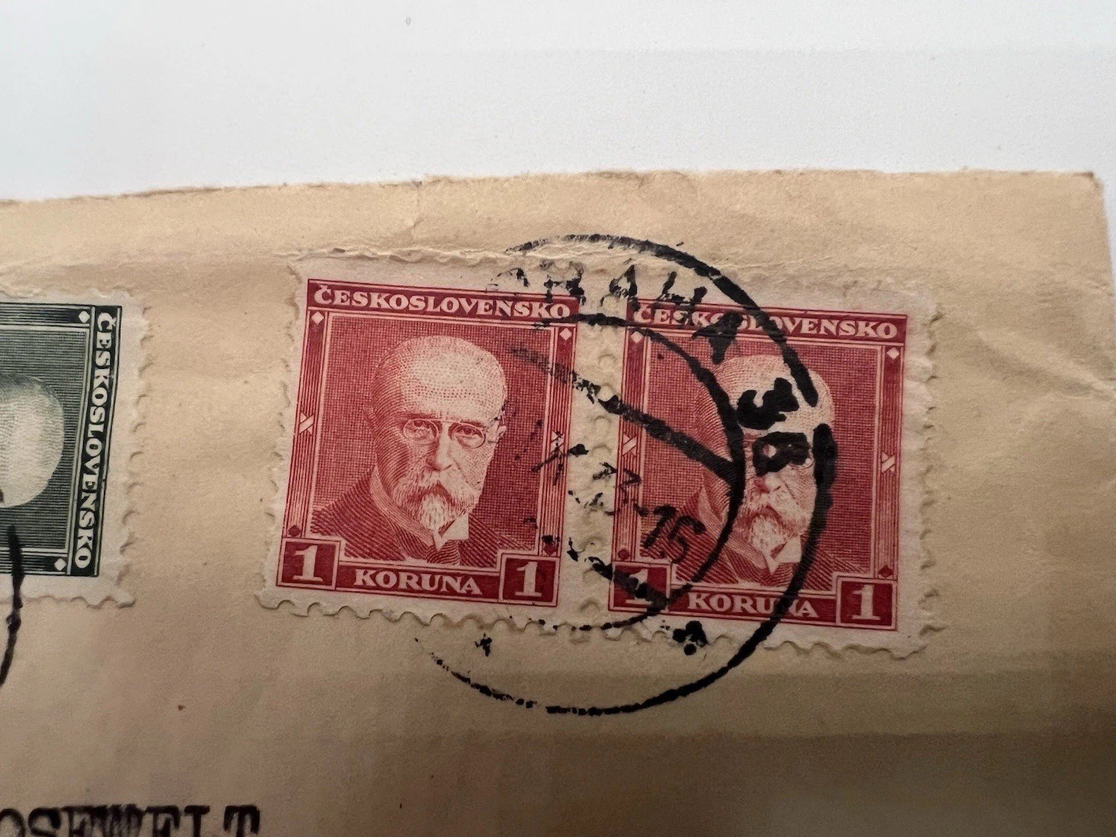 1935 FDR White House Cover Prague Czechoslovakia Roosevelt Collection # 1105 photo 9