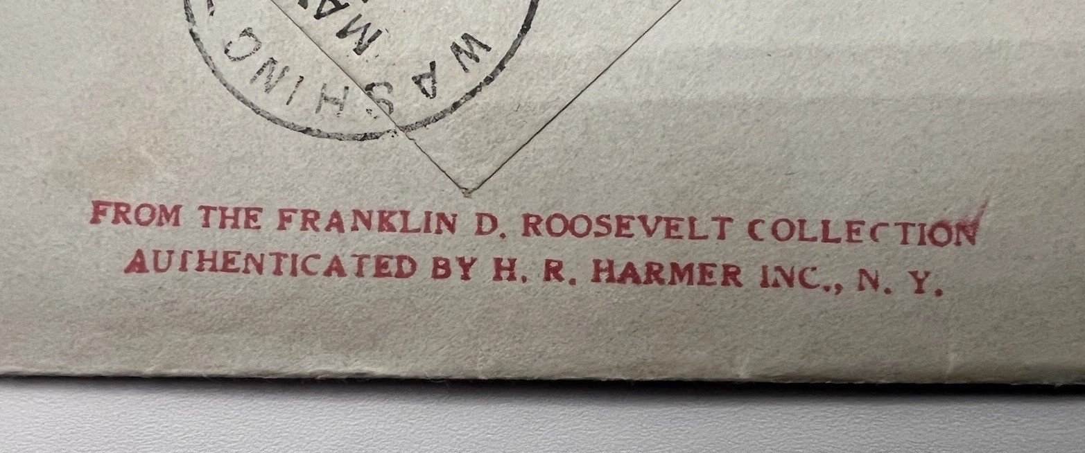 1933 FDR White House Cover France Roosevelt Collection Harmer  # 1106 photo 2