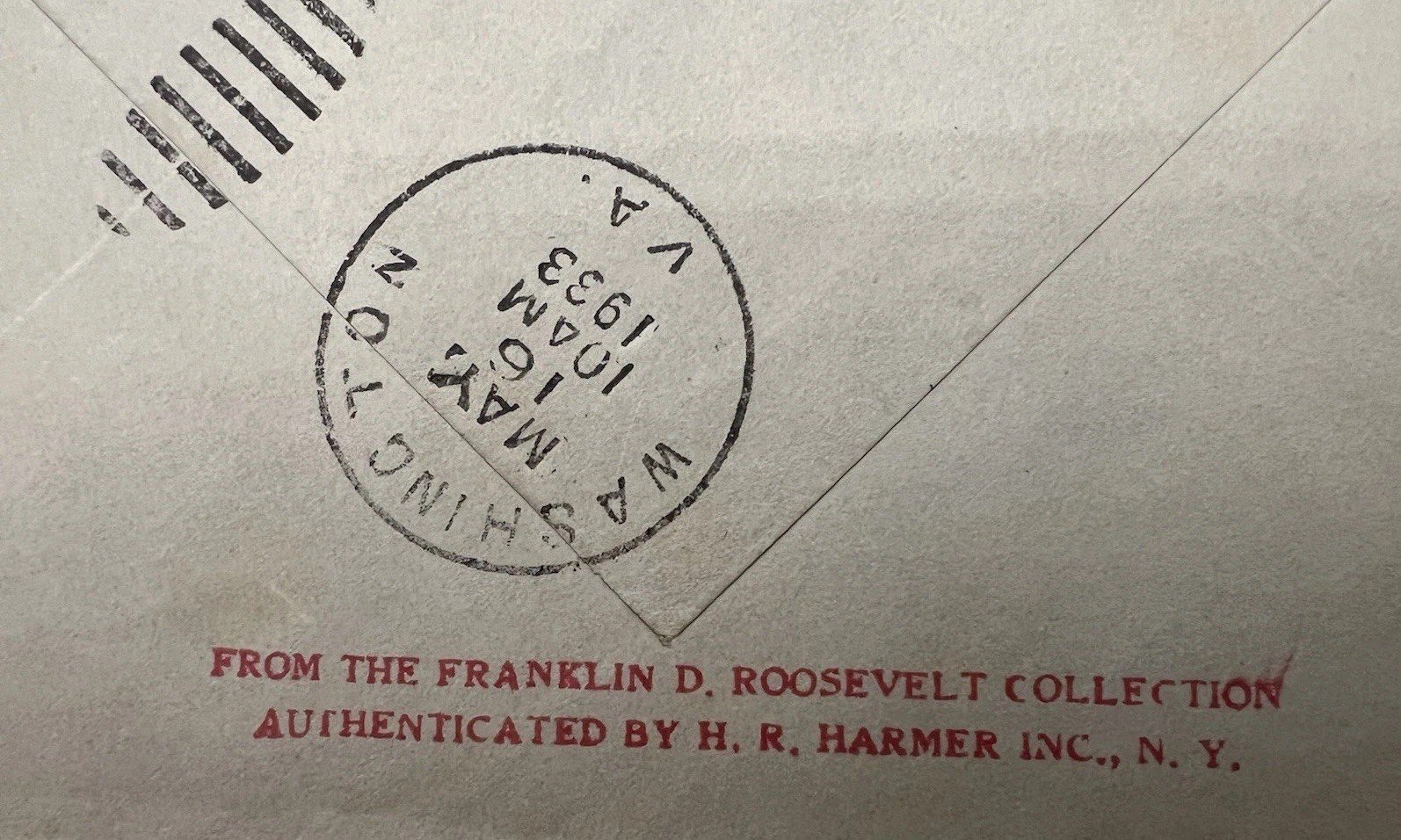 1933 FDR White House Cover France Roosevelt Collection Harmer  # 1106 photo 3