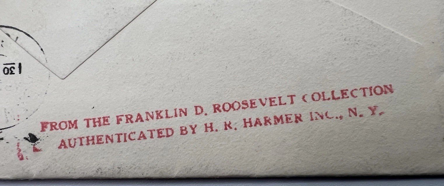 1933 Cuba Airmail Cover to Franklin Roosevelt H.R. Harmer Authenticated # 1110 photo 2