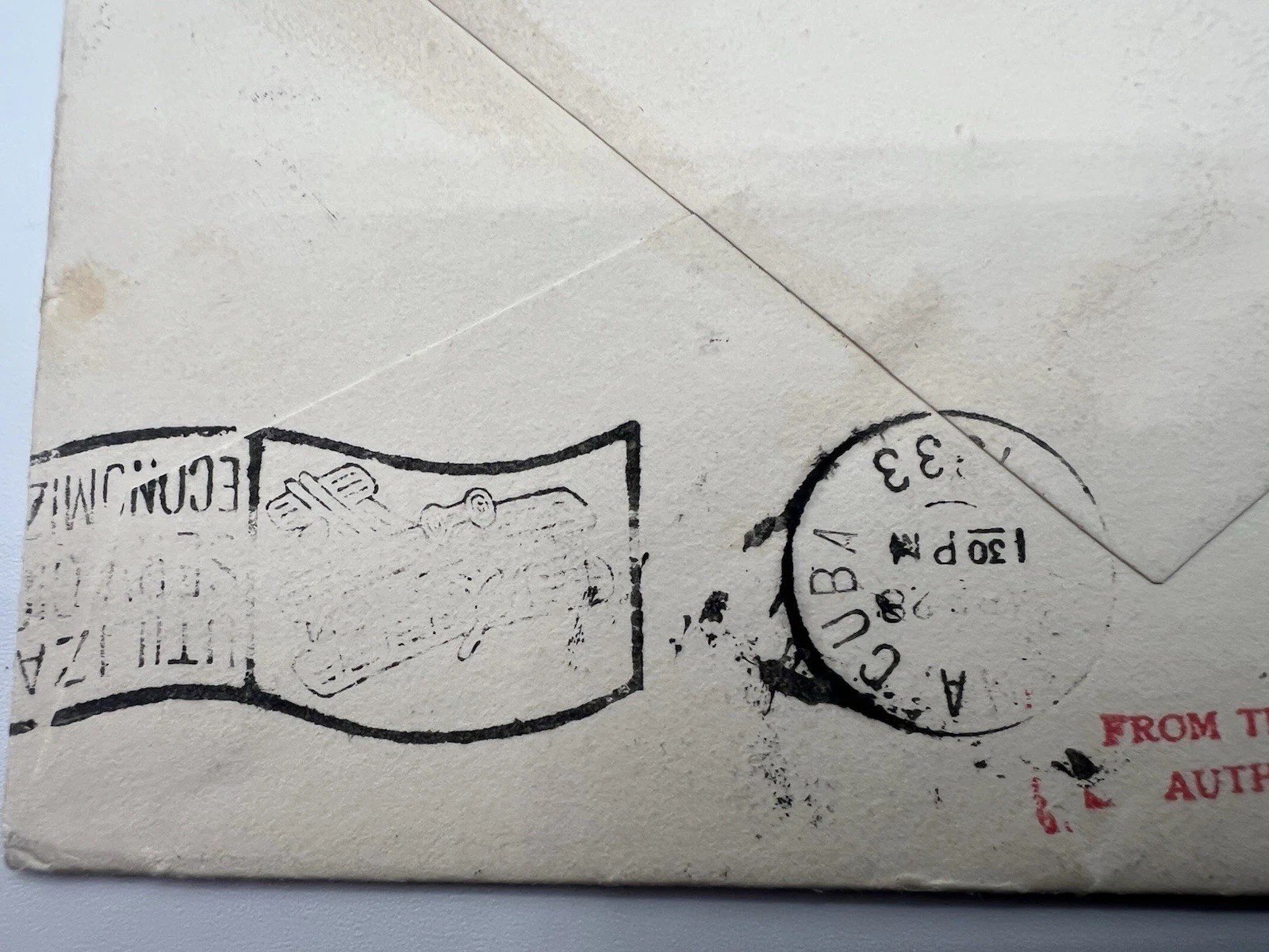1933 Cuba Airmail Cover to Franklin Roosevelt H.R. Harmer Authenticated # 1110 photo 6