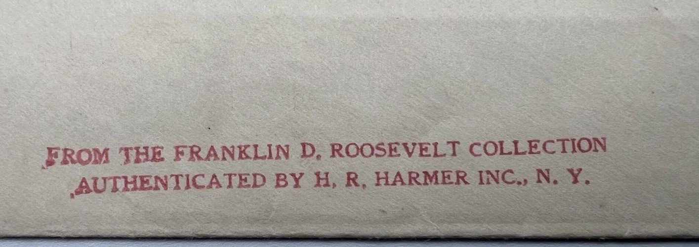1933 Cuba Cover to FDR Franklin D. Roosevelt H.R. Harmer Provenance # 1115 photo 2