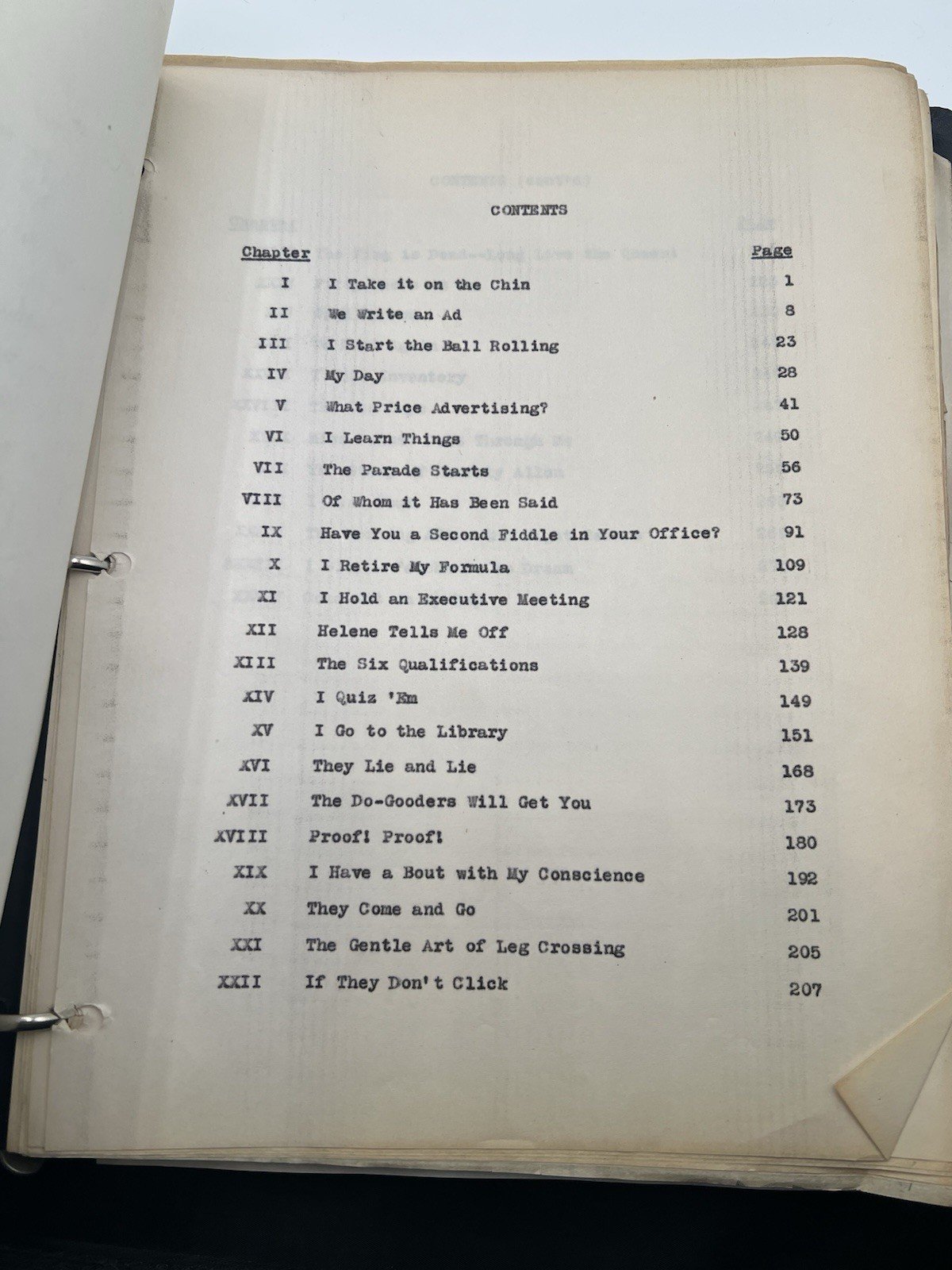 Vintage Typed Manuscript Come Sit on My Lap by M.P. Carpenter 292pp # 1116 photo 2