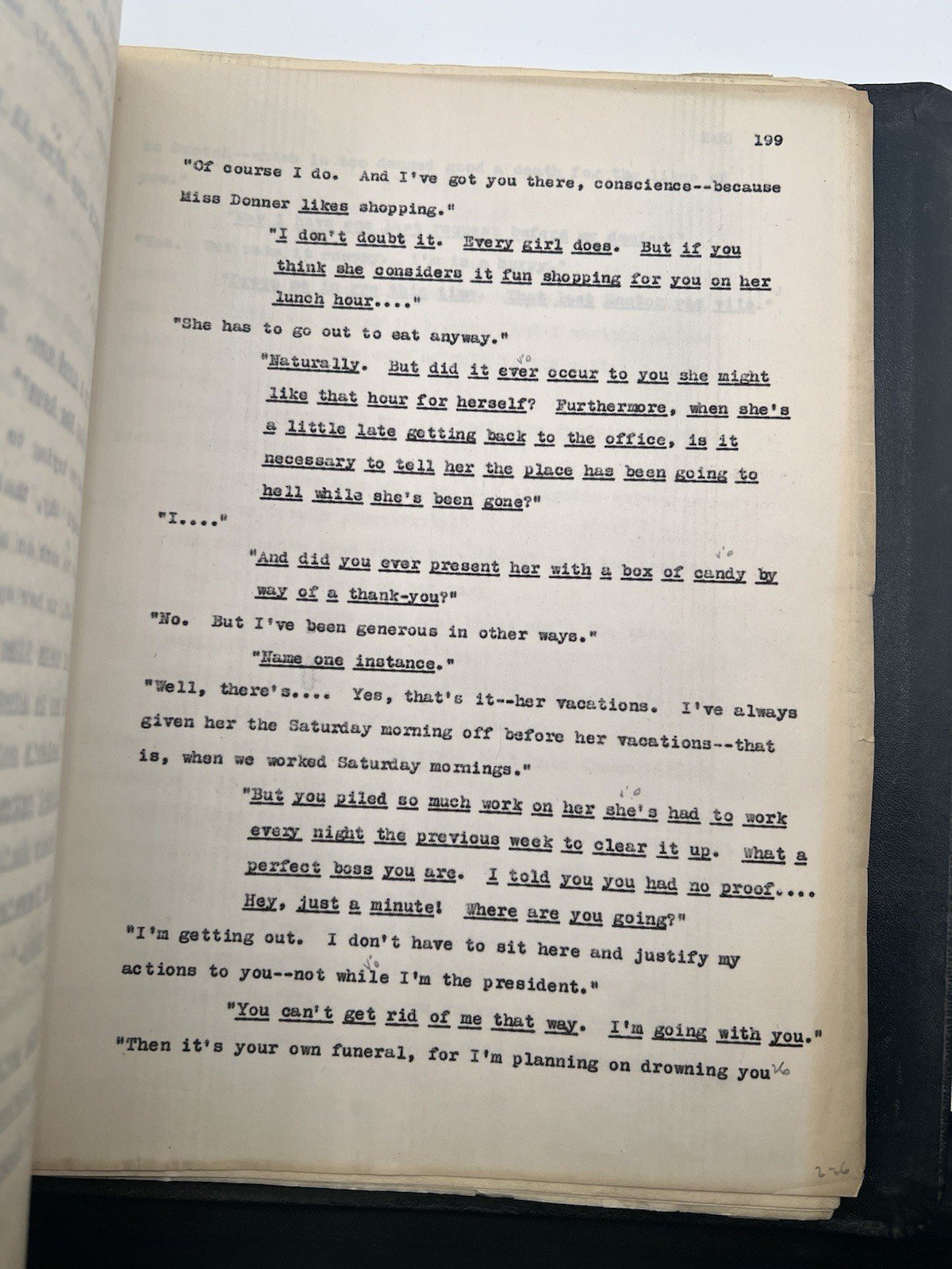 Vintage Typed Manuscript Come Sit on My Lap by M.P. Carpenter 292pp # 1116 photo 5