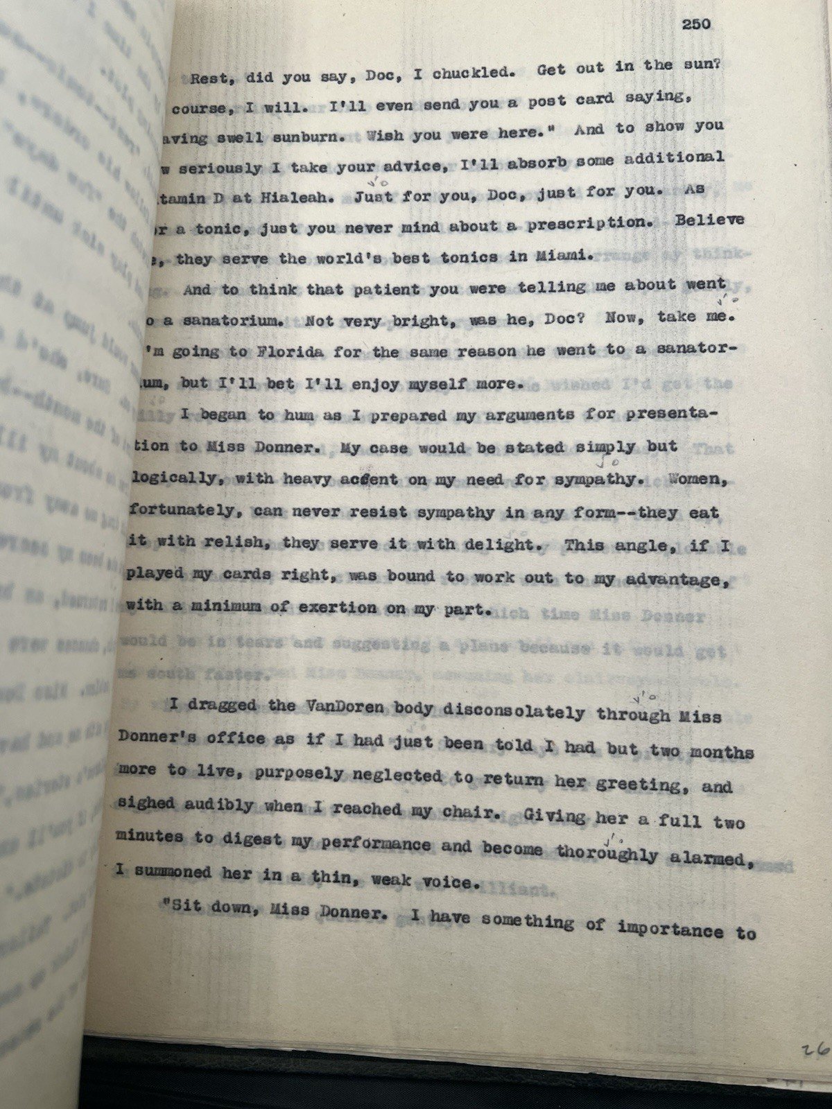 Vintage Typed Manuscript Come Sit on My Lap by M.P. Carpenter 292pp # 1116 photo 7