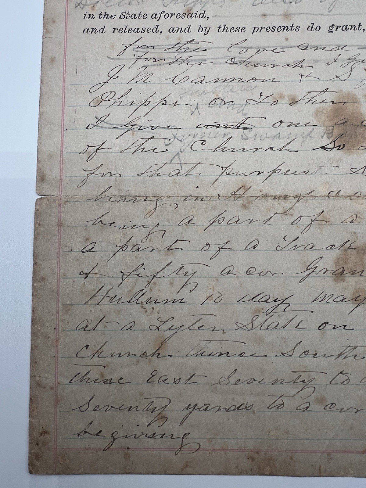 1890 Horry County SC Isaac Cannon One-Acre Church Land Deed # 1122 photo 6