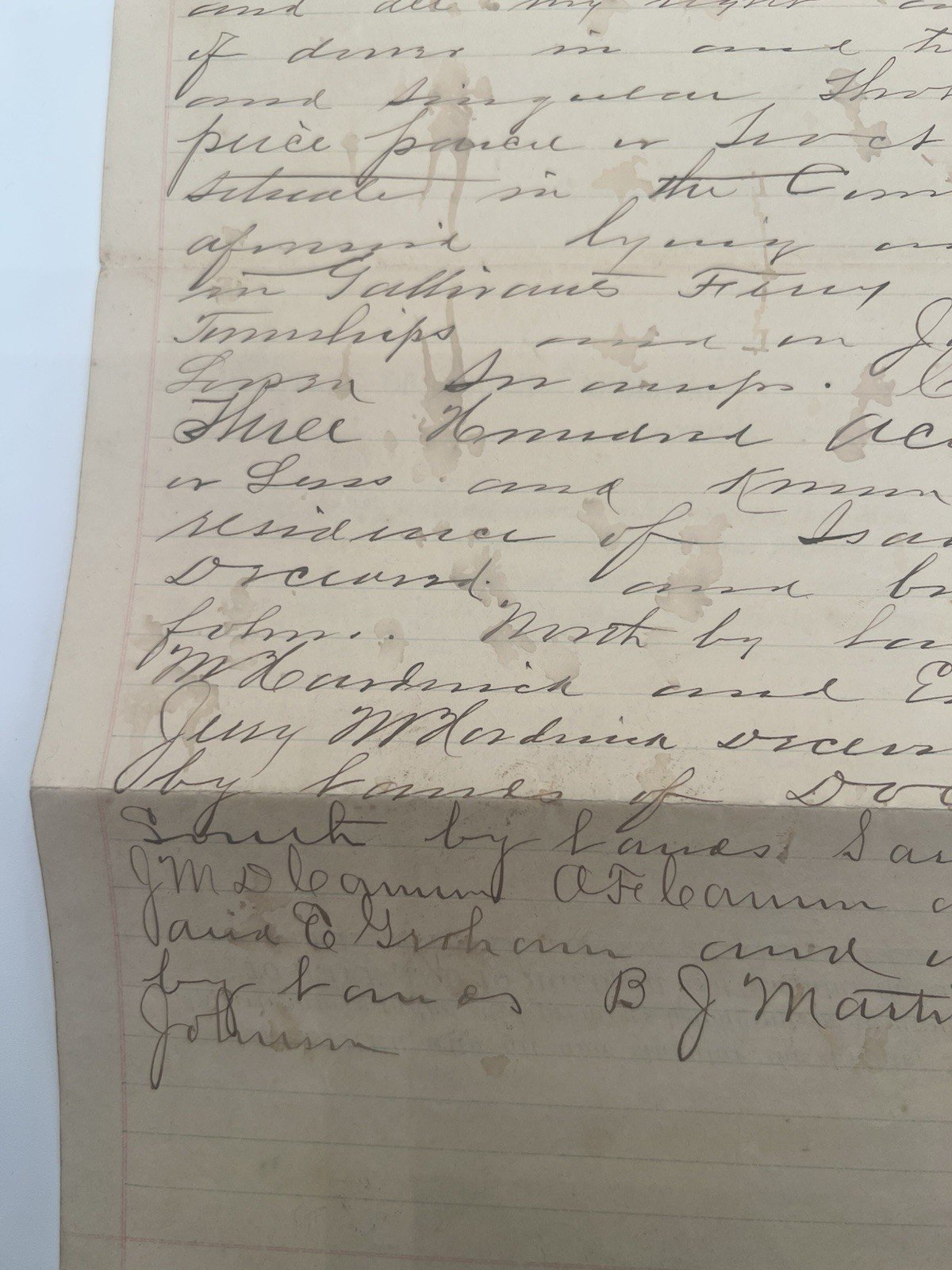 1903 Horry County SC Recorded Deed - Hardwick to Mishoe - 300 Acres # 1133 photo 4
