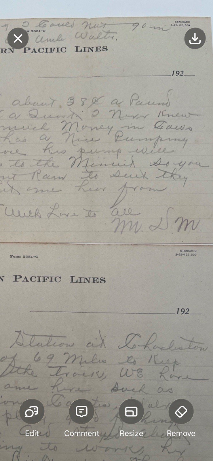 1922 Southern Pacific Blue Canyon CA 4-Page Snow Shed Railroad Letter # 1138 photo 6