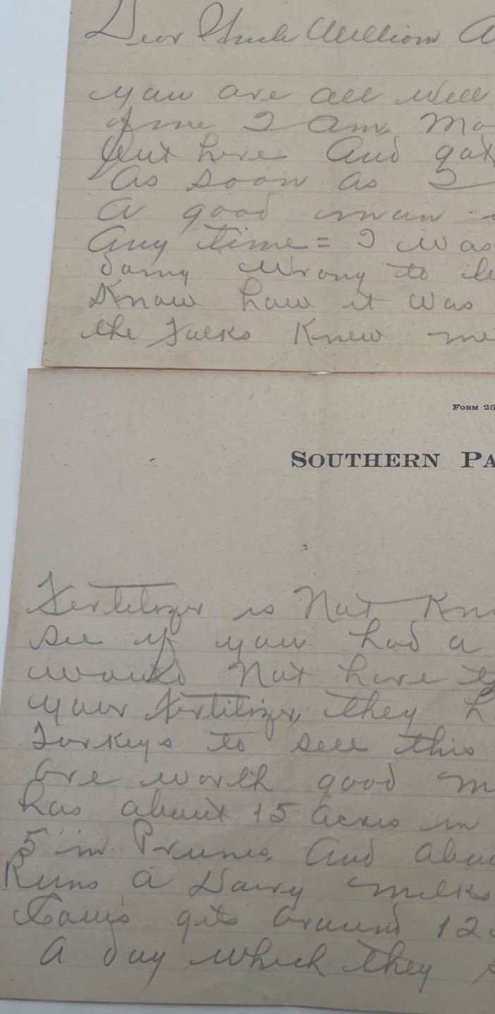 1922 Southern Pacific Blue Canyon CA 4-Page Snow Shed Railroad Letter # 1138 photo 10