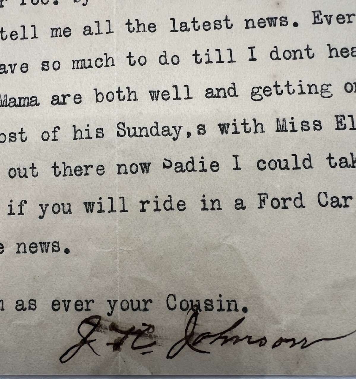 1922 W.V. Musgrove Naval Stores Homerville GA Signed Ford Letter # 1139 photo 6