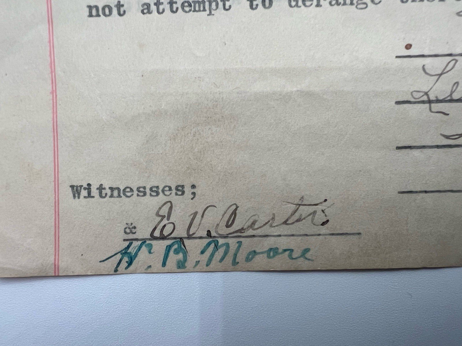 1924 Horry County SC Watts Family Estate Agreement Signed Malcolm Watts # 1141 photo 7