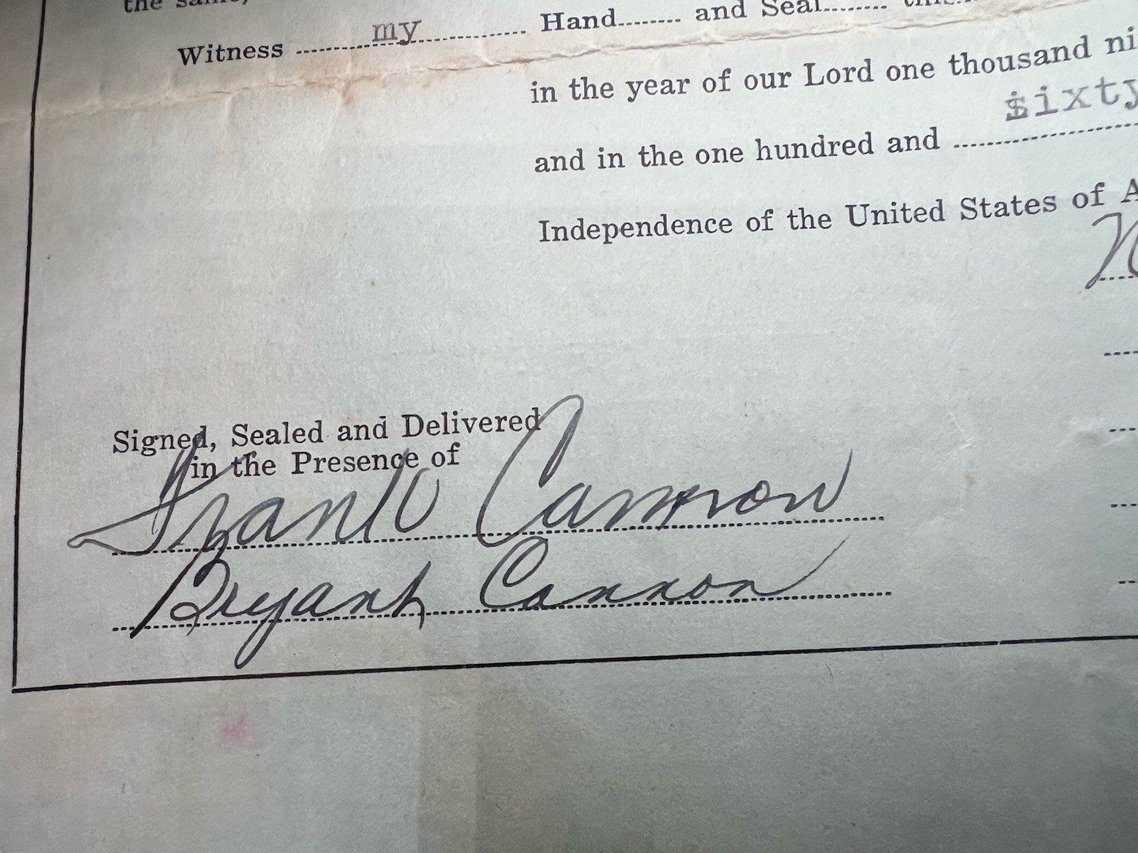 1937 Horry County SC Land Deed Nancy Cannon to Ella Watts 80 Acres # 1155 photo 9