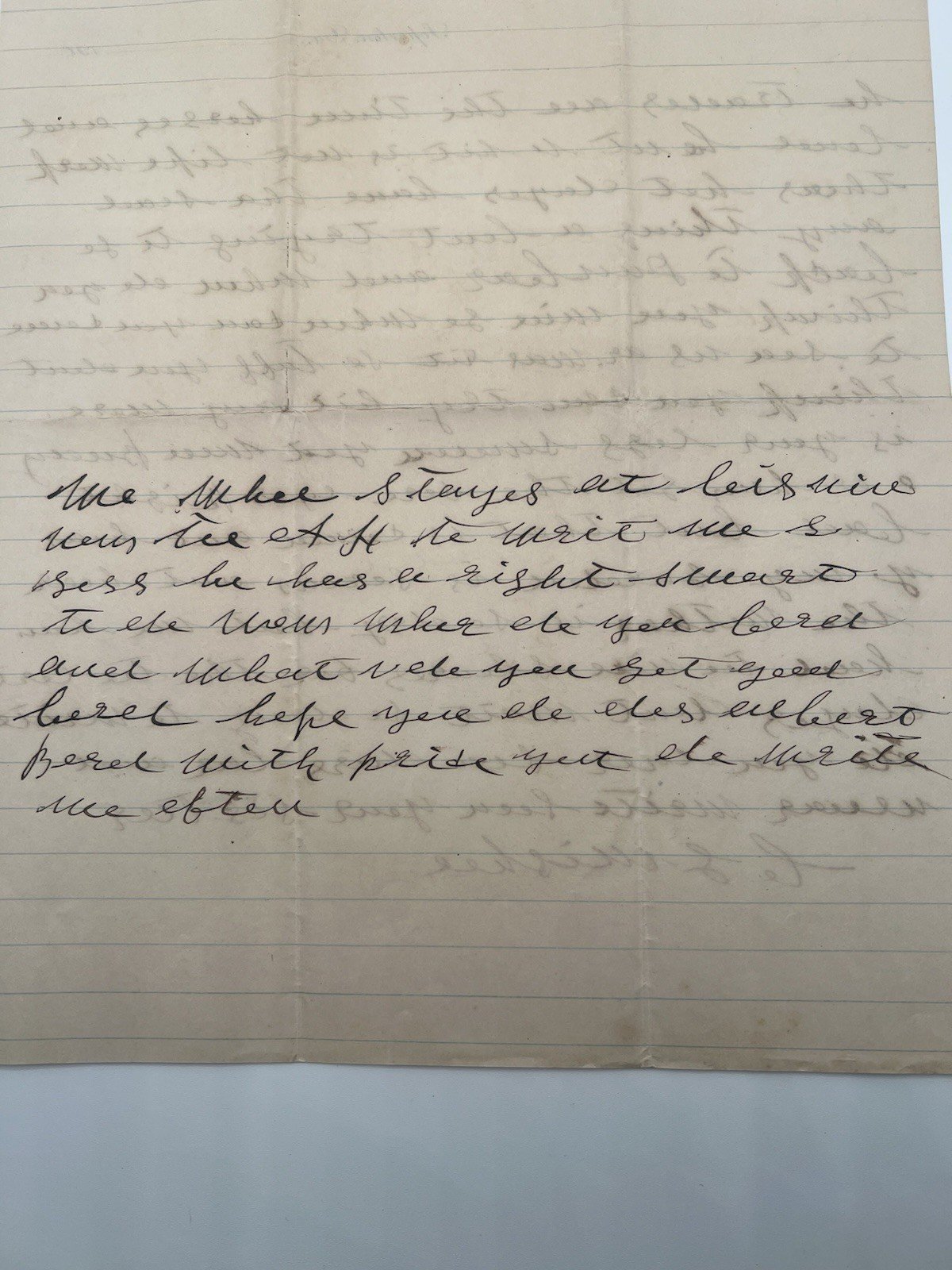 Early 1900s W. Mishoe Handwritten Family Letter Soperton Georgia # 1167 photo 3