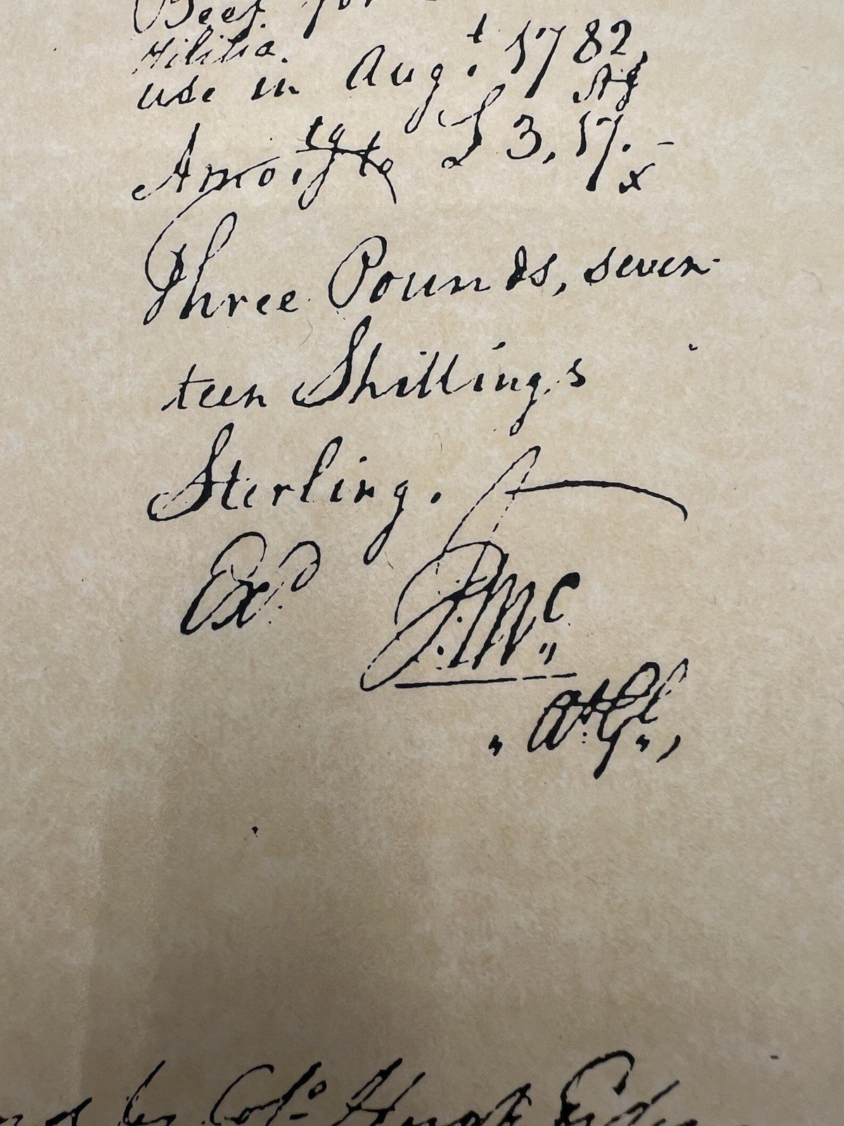 1787 Revolutionary War Beef Claim Francis Marion Brigade Hugh Giles Signed B1174 photo 8