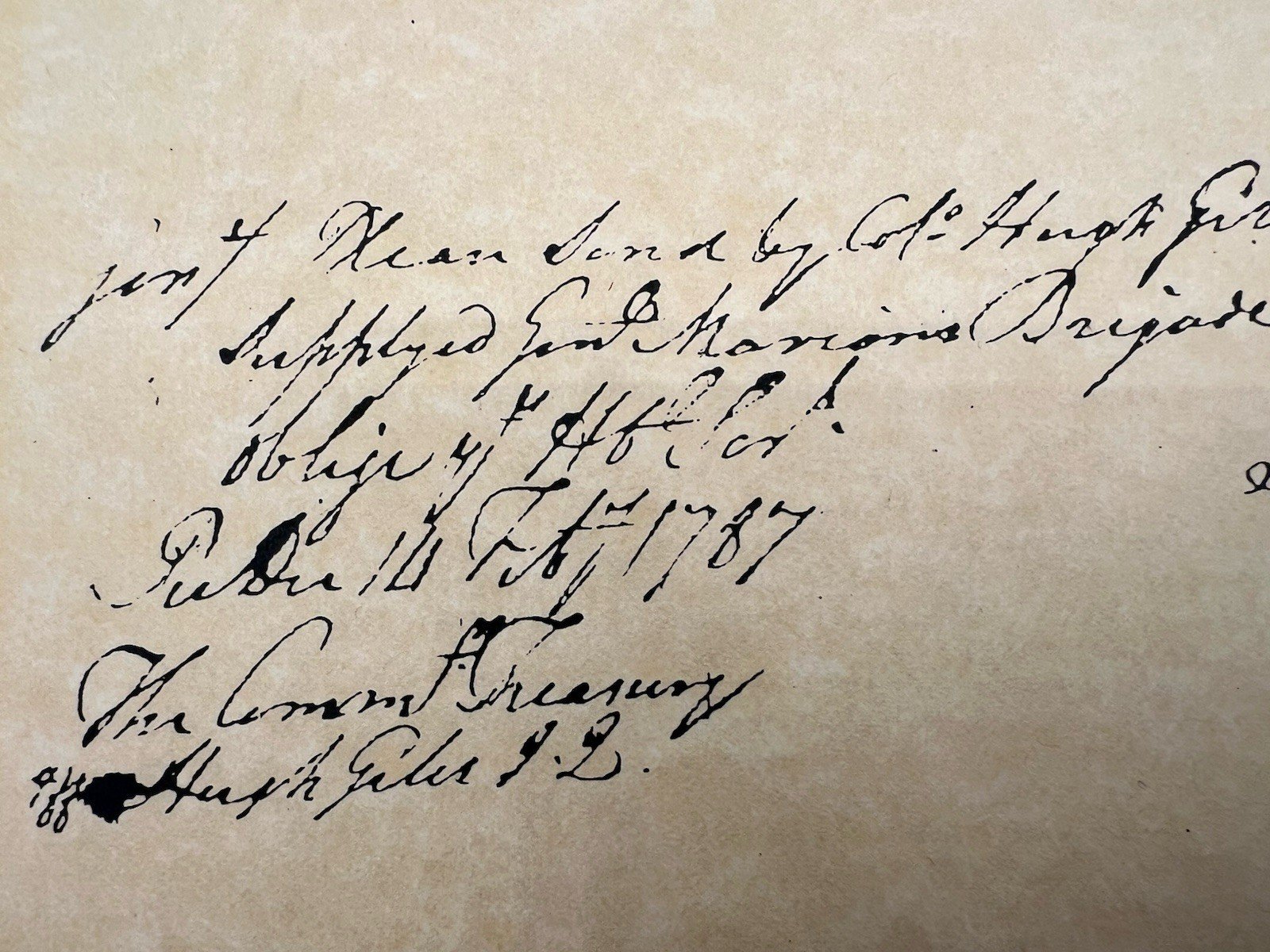 1787 Revolutionary War Beef Claim Francis Marion Brigade Hugh Giles Signed B1174 photo 11