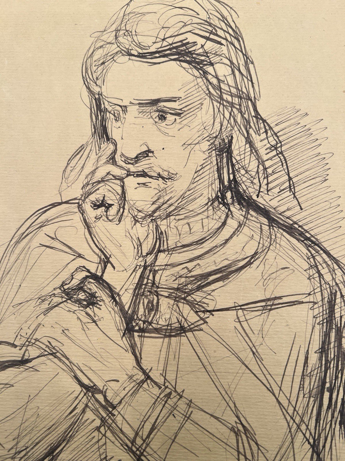 Conrad Rossi-Diehl Signed Hamlet Soliloquy Drawing w/ Foltz Notes # B1179 photo 3