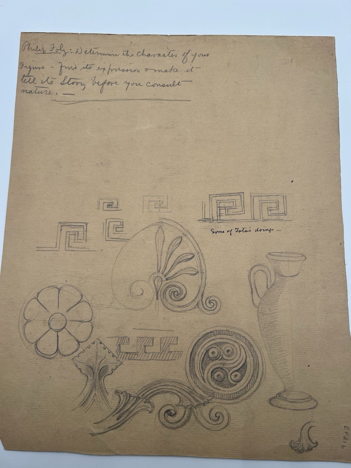 Conrad Rossi-Diehl Signed Hamlet Soliloquy Drawing w/ Foltz Notes # B1179 photo 4