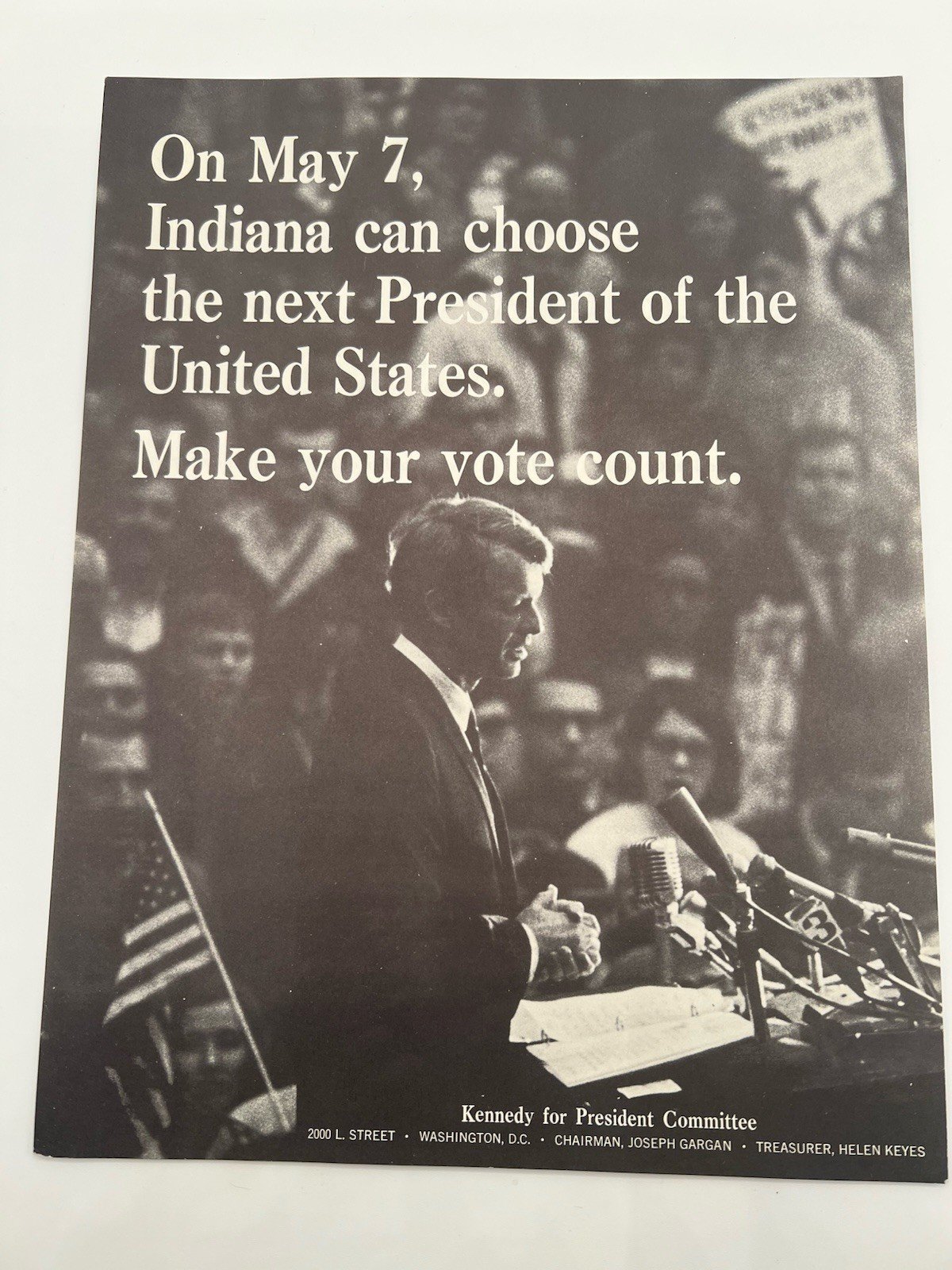 Robert F. Kennedy RFK 1964-68 Campaign Ephemera Lot Flyers Brochures Wheel B1178 photo 4