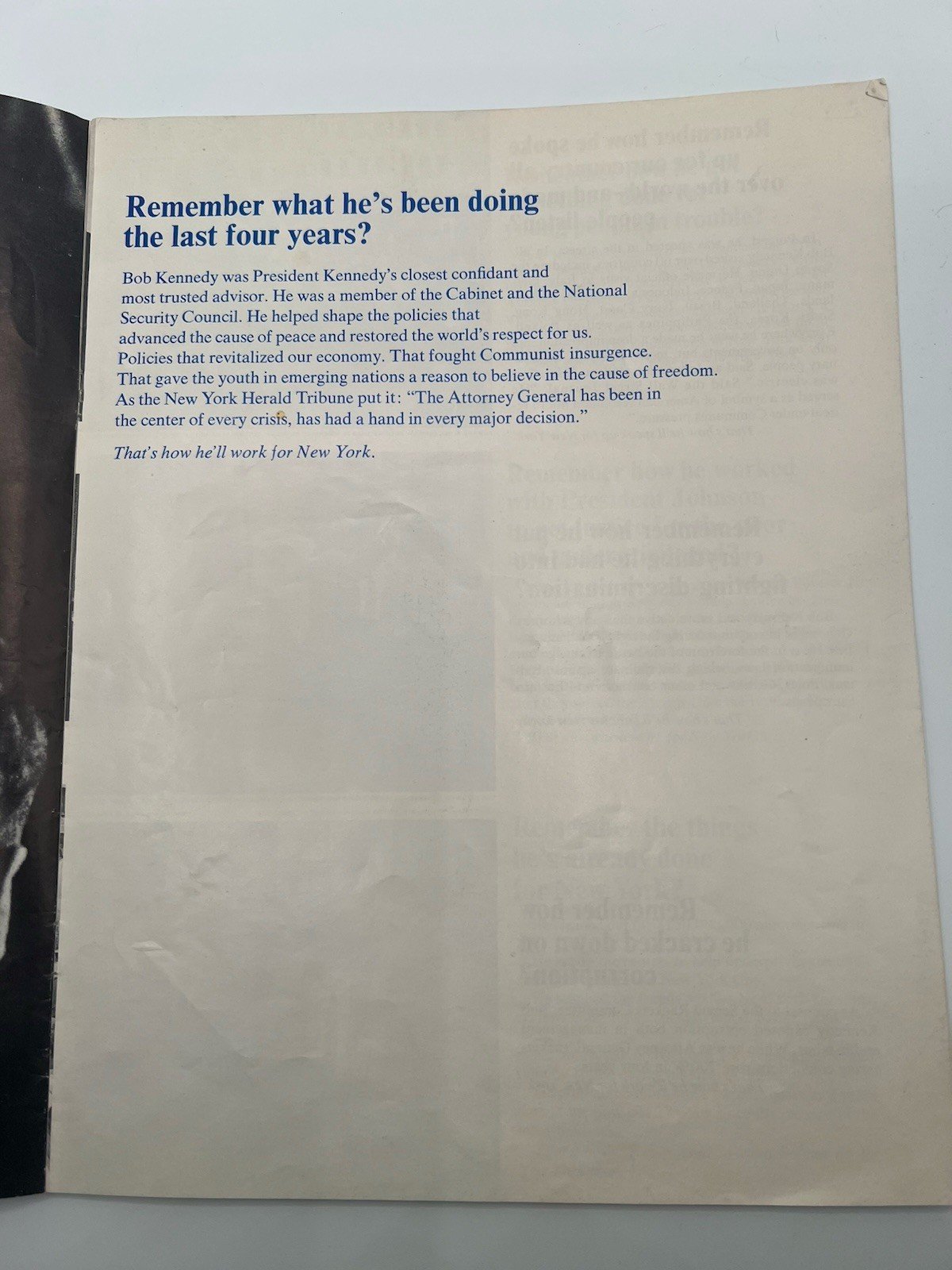 Robert F. Kennedy RFK 1964-68 Campaign Ephemera Lot Flyers Brochures Wheel B1178 photo 8