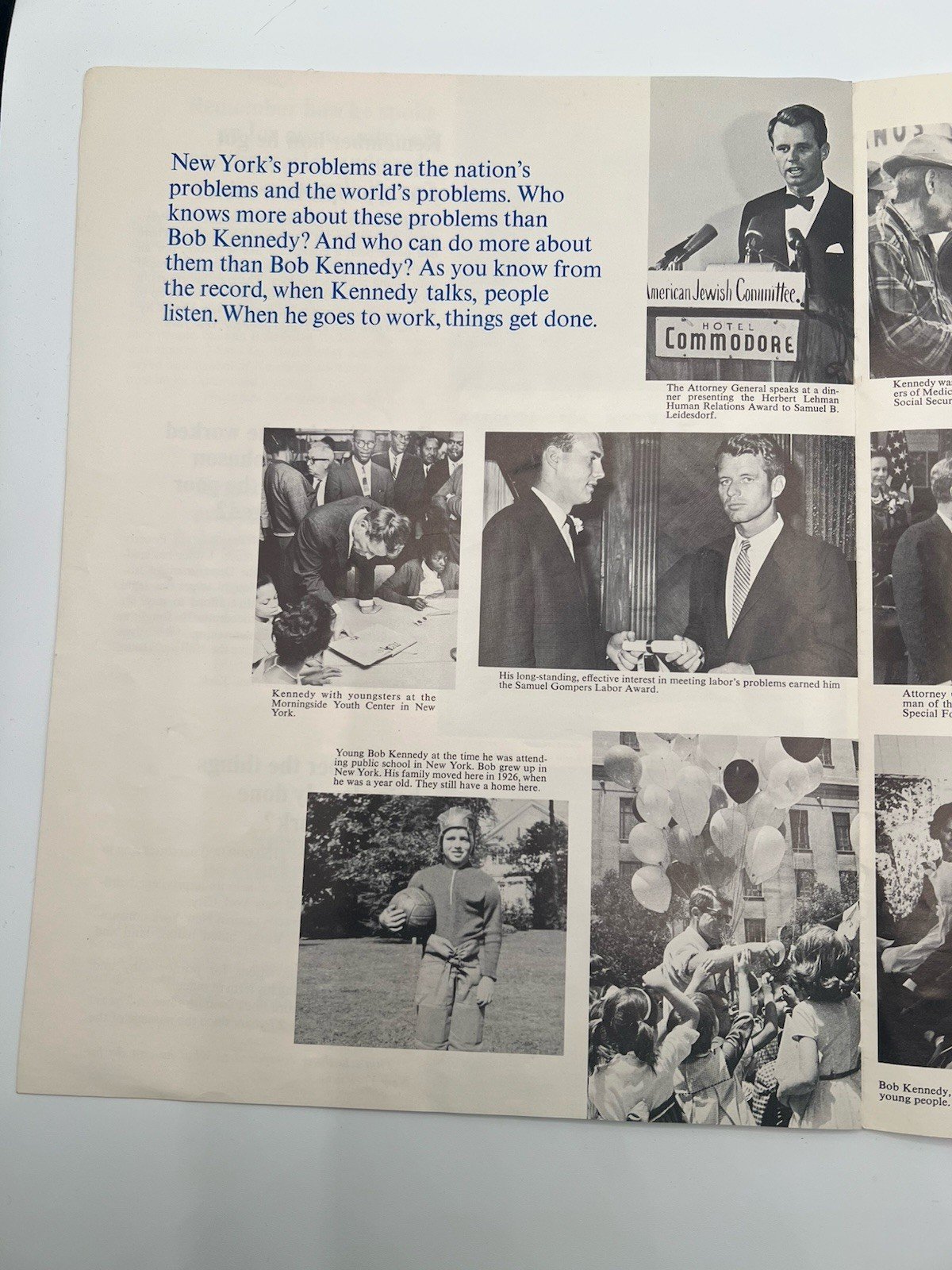 Robert F. Kennedy RFK 1964-68 Campaign Ephemera Lot Flyers Brochures Wheel B1178 photo 11
