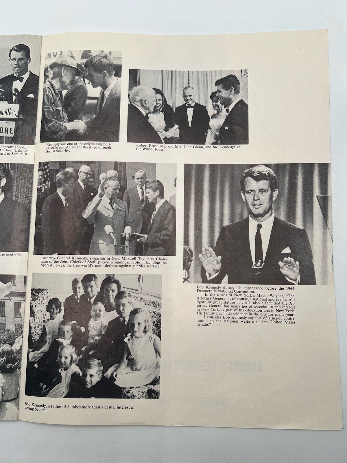 Robert F. Kennedy RFK 1964-68 Campaign Ephemera Lot Flyers Brochures Wheel B1178 photo 12
