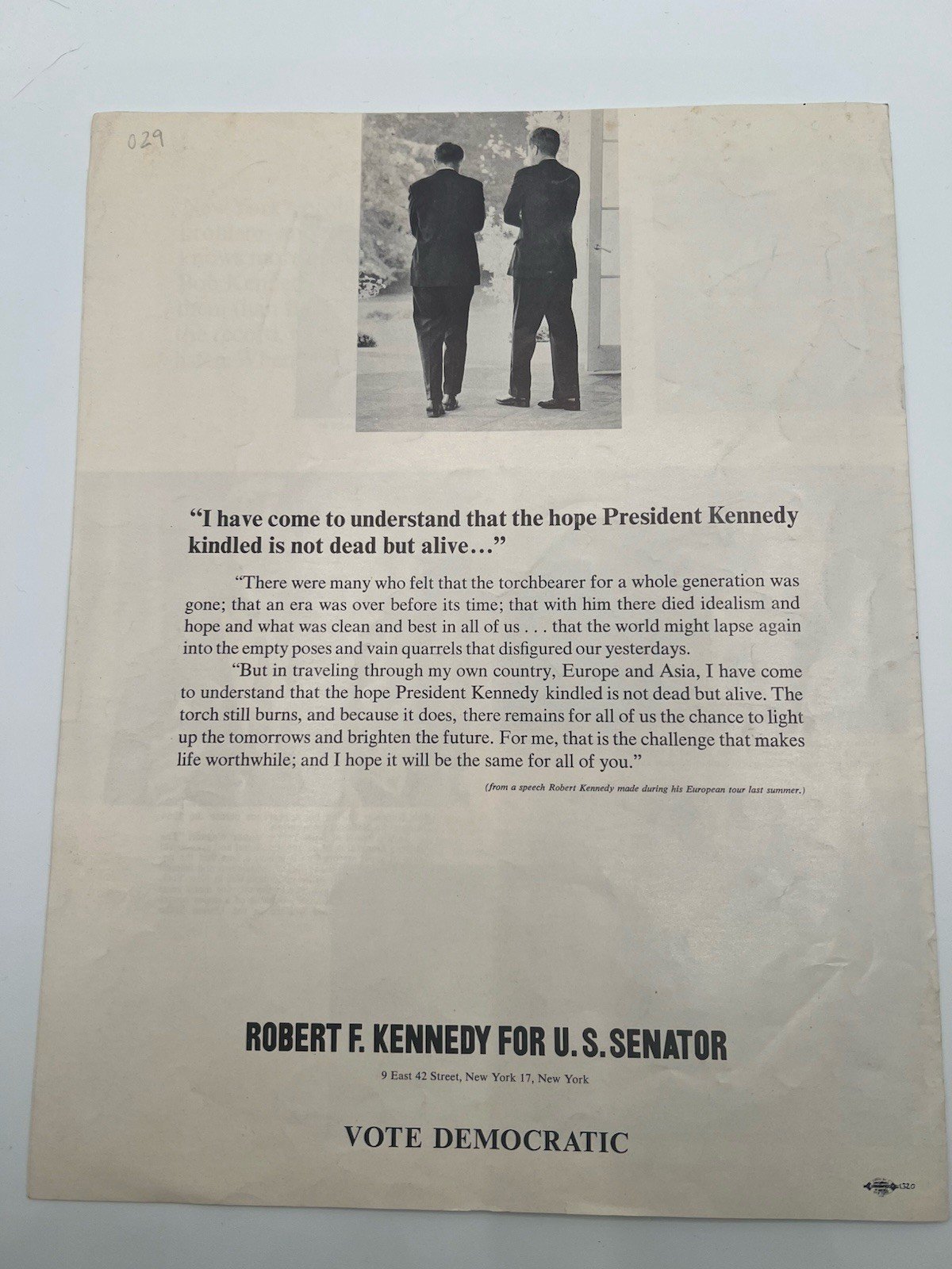 Robert F. Kennedy RFK 1964-68 Campaign Ephemera Lot Flyers Brochures Wheel B1178 photo 13
