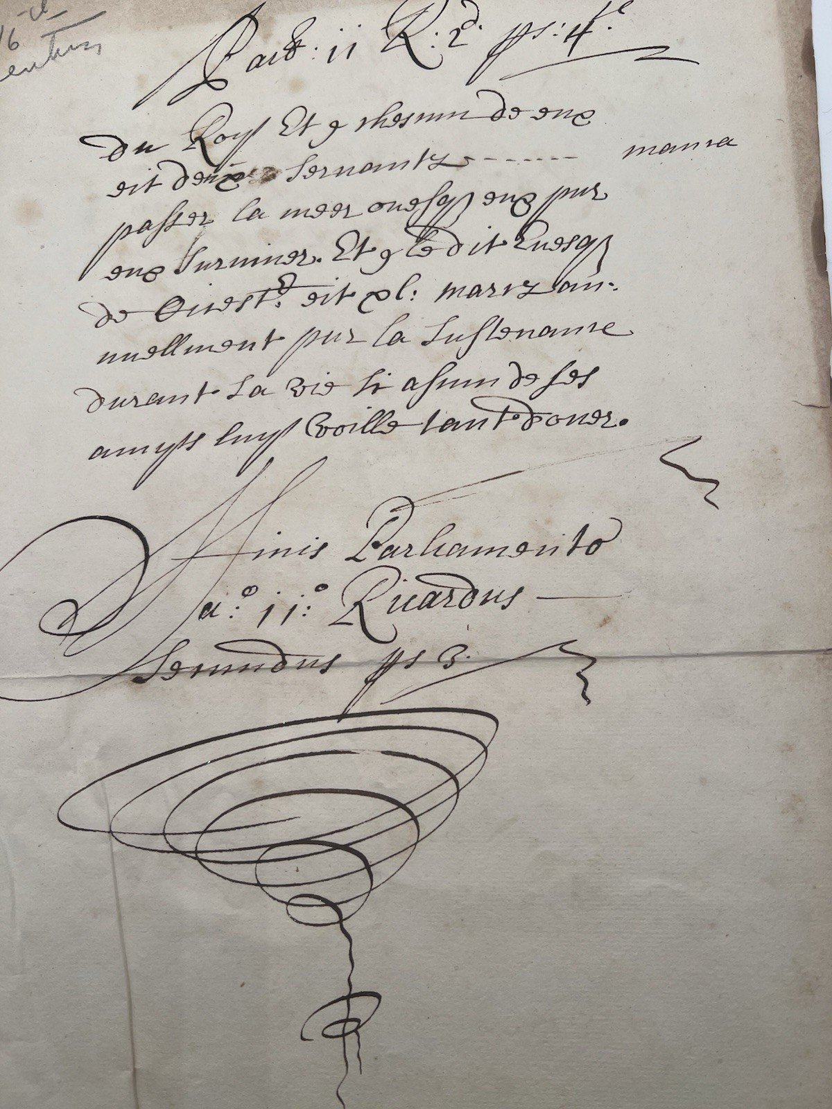 Early English Law French Manuscript 11 Richard II Parliament Extract # Box photo 2