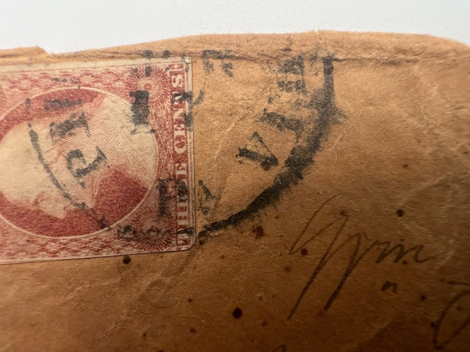 1857 Scott 11 3¢ Claret Cover to Fort Randall Nebraska Territory # 1182 photo 5