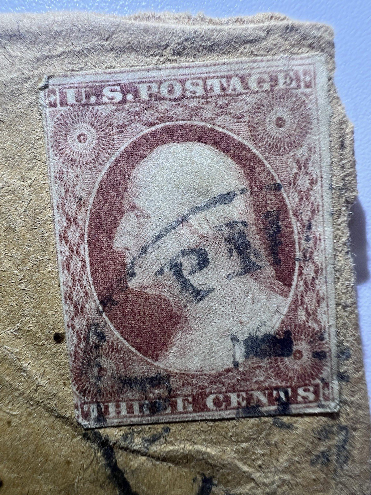 1857 Scott 11 3¢ Claret Cover to Fort Randall Nebraska Territory # 1182 photo 7