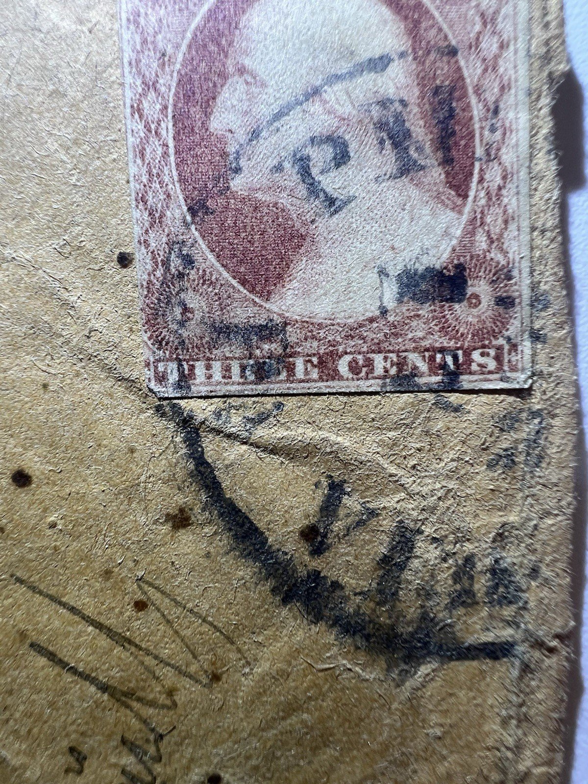 1857 Scott 11 3¢ Claret Cover to Fort Randall Nebraska Territory # 1182 photo 8