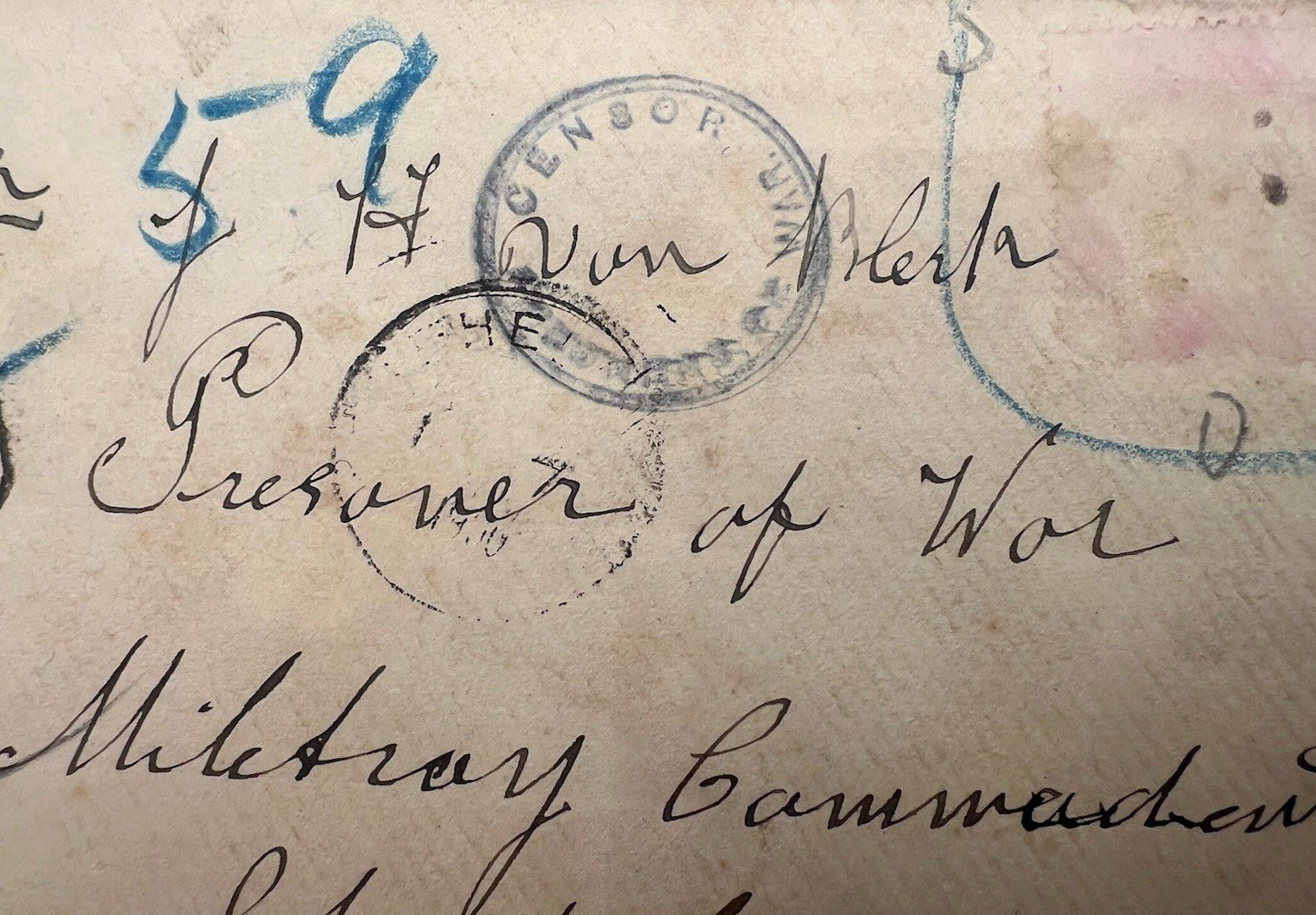 1900 Boer War Censored Cover Krugersdorp Transvaal to Milan Italy # 1183 photo 3