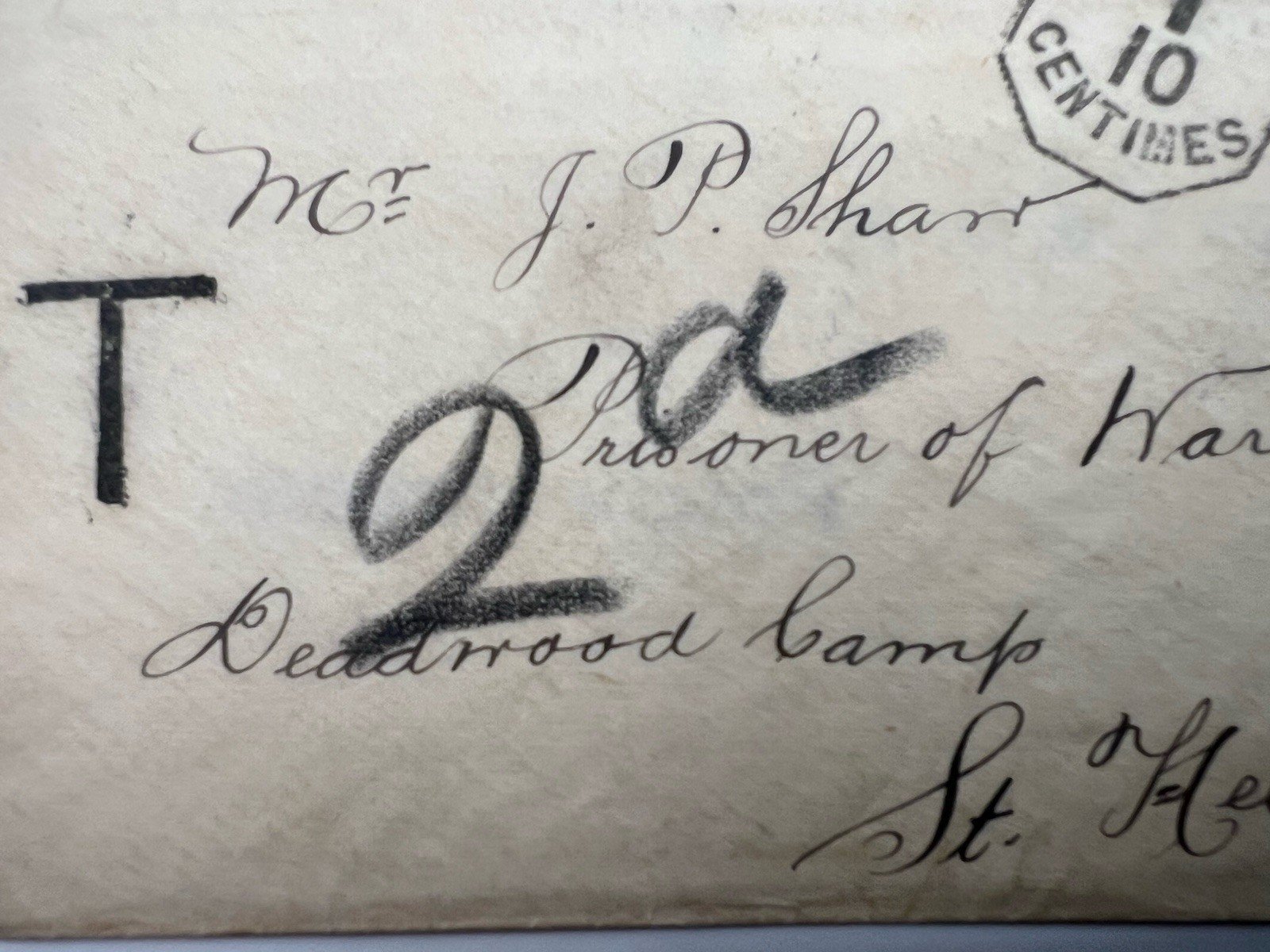 1902 Boer War POW Cover Potchefstroom to Deadwood Camp St Helena # 1184 photo 5