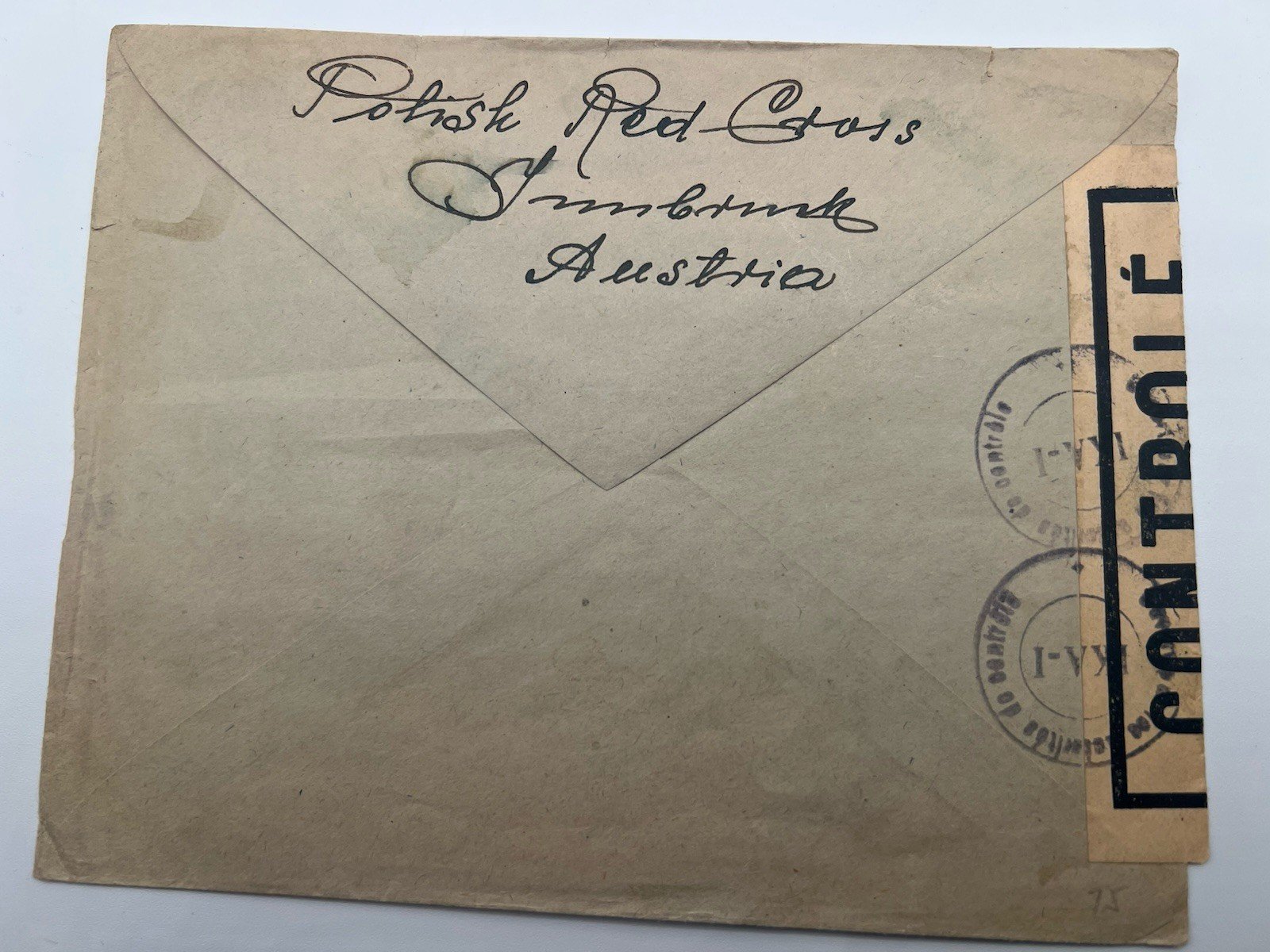 1950s Austria to Australia Airmail Cover Kontrollé Censor Label 6.50s. # 1186 photo 5