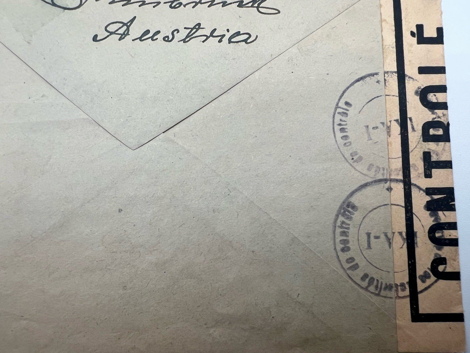 1950s Austria to Australia Airmail Cover Kontrollé Censor Label 6.50s. # 1186 photo 7